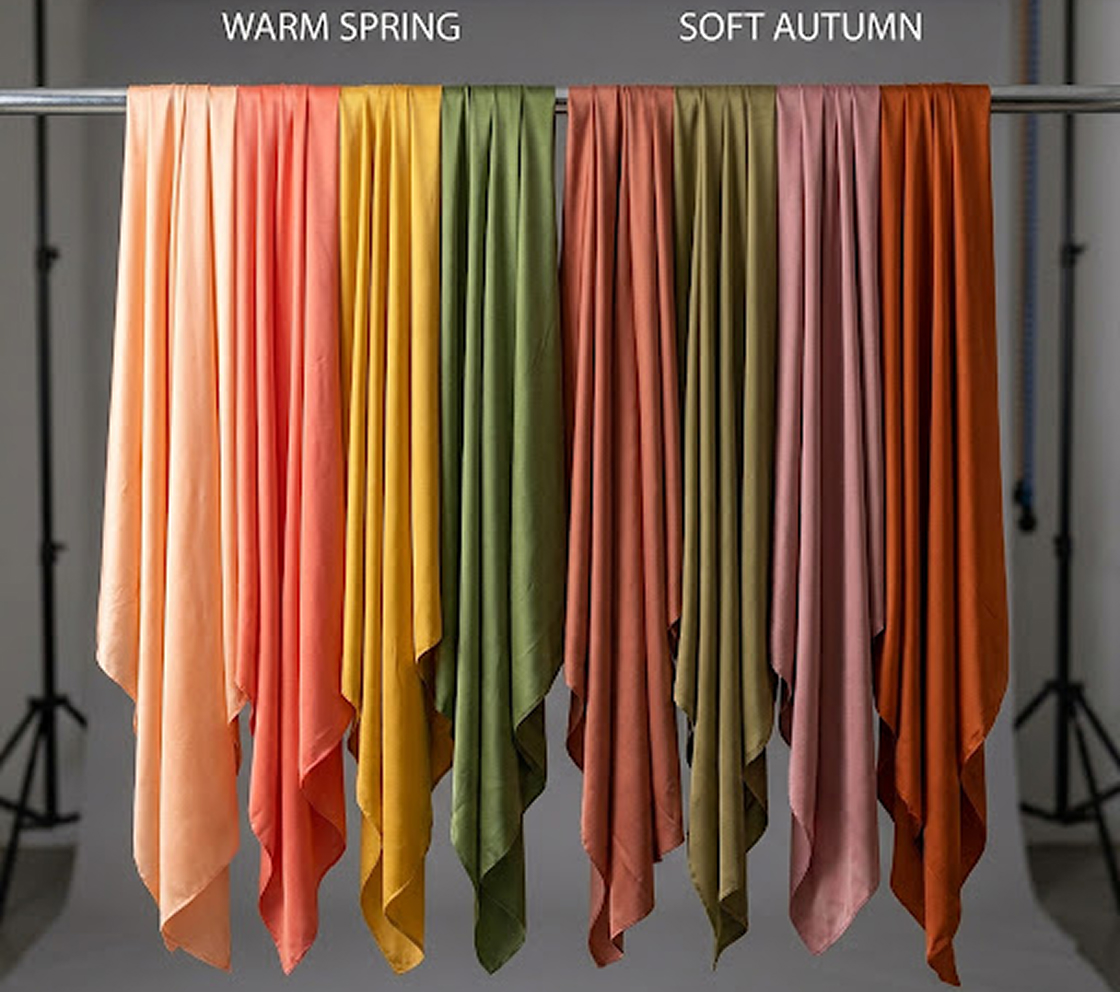Color analysis swatches